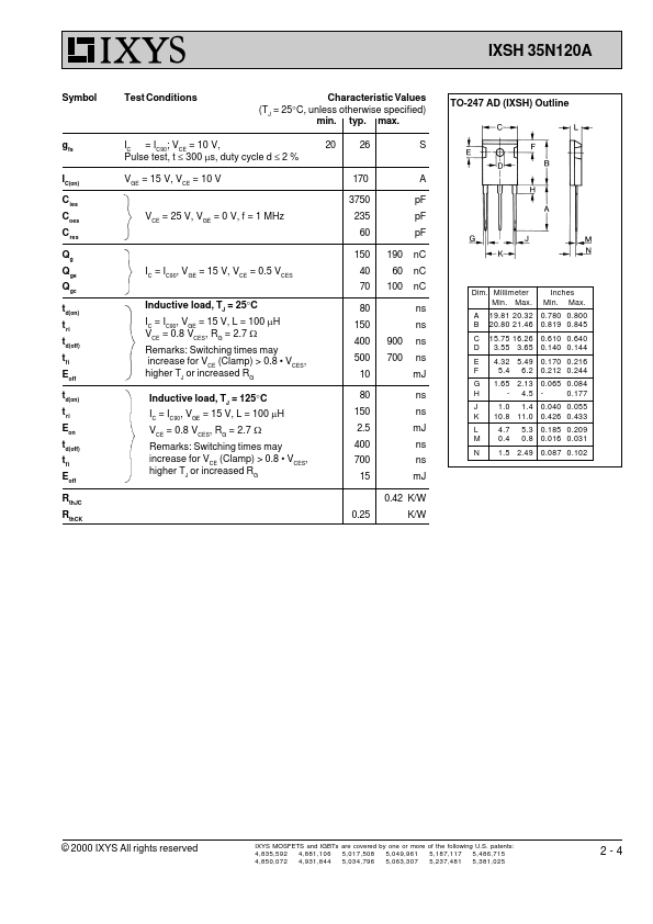 IXSH35N120A