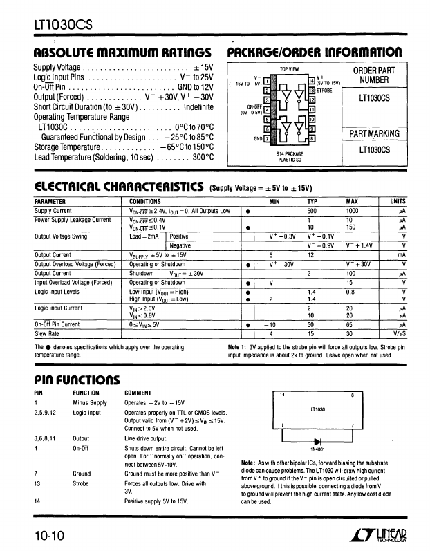 LT1030CS