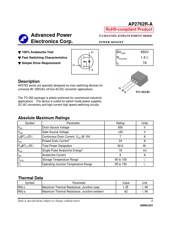 AP2762R-A