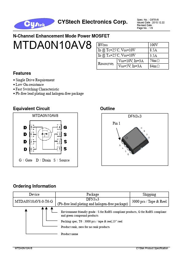 MTDA0N10AV8