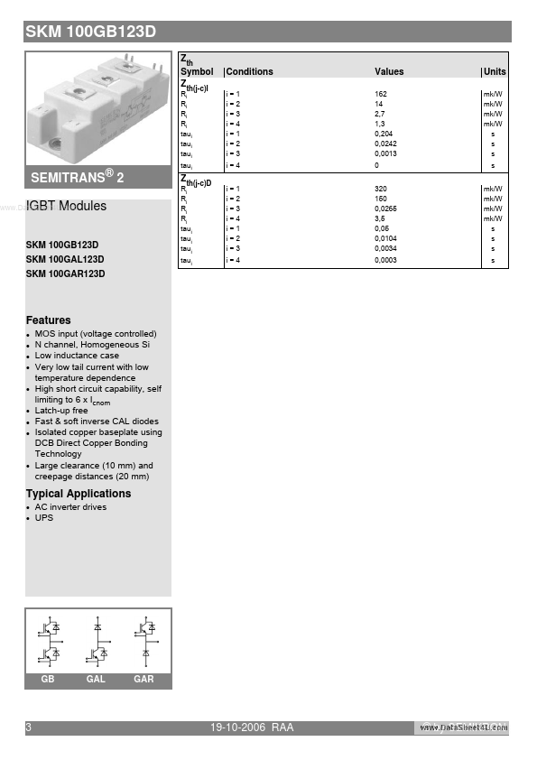 SKM100GB123D