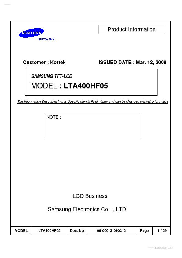 LTA400HF05