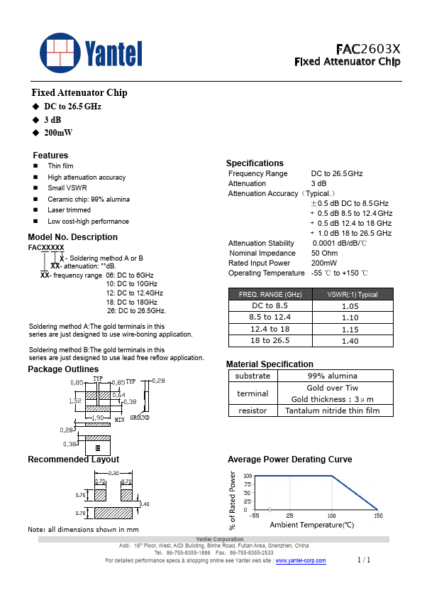 FAC2603X