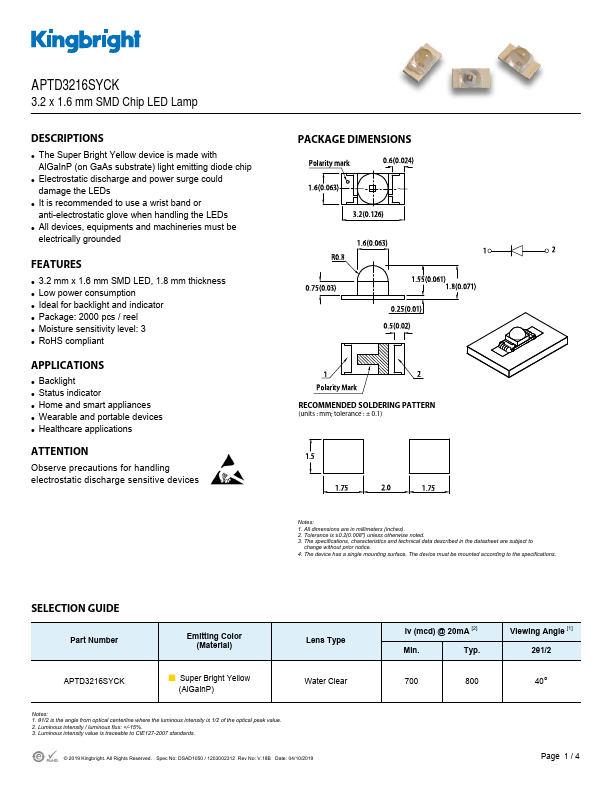 APTD3216SYCK