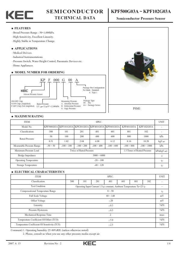 KPF101G03A