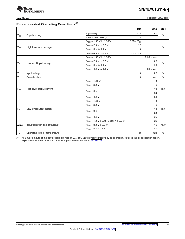 SN74LVC1G11-EP