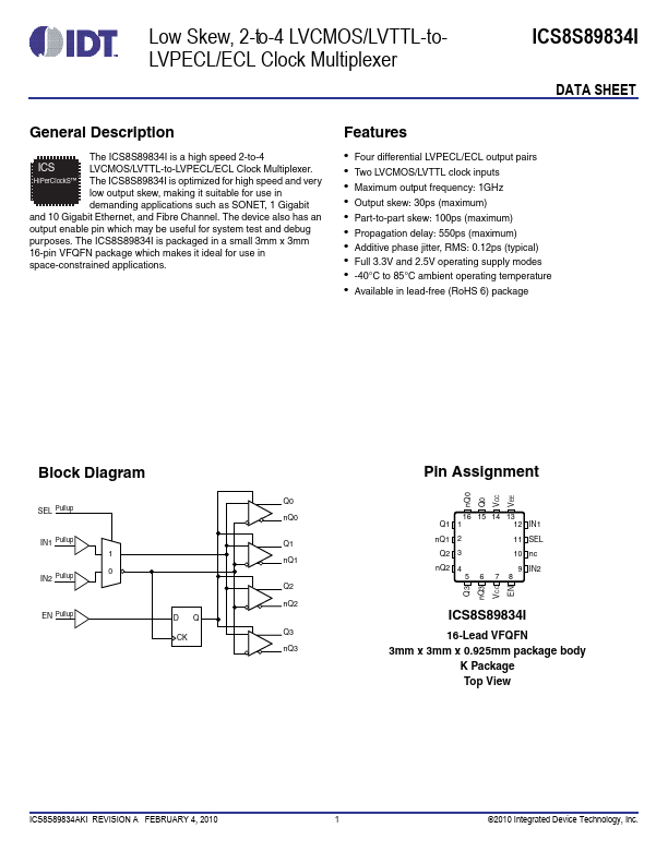 ICS8S89834I