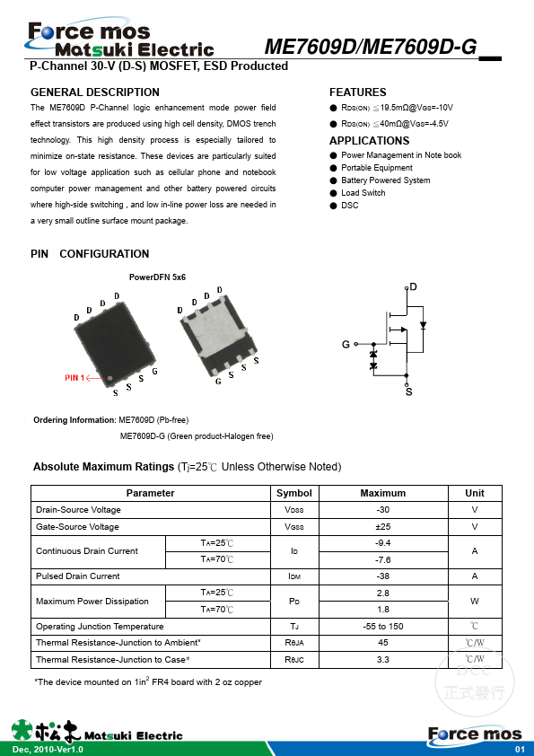 ME7609D-G