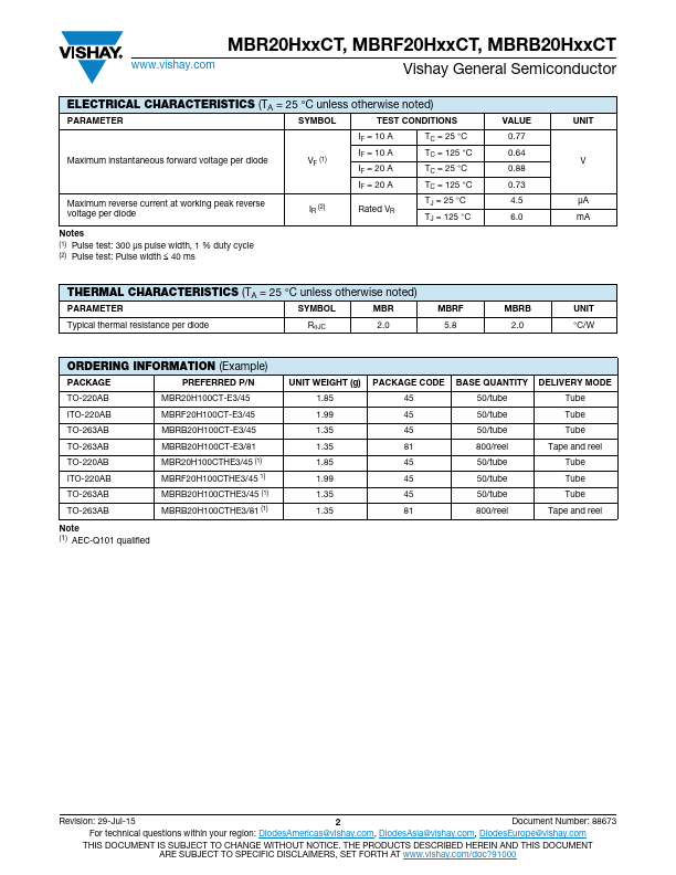 MBR20H100CT