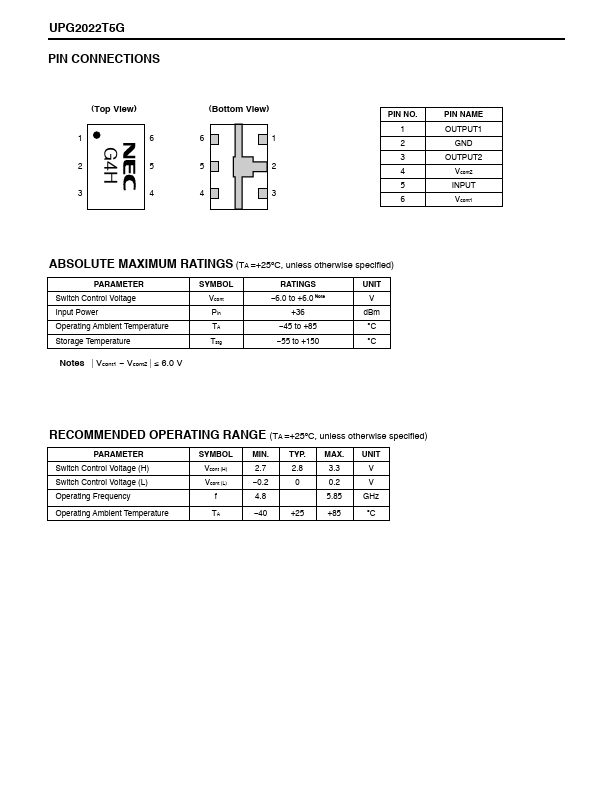 UPG2022T5G