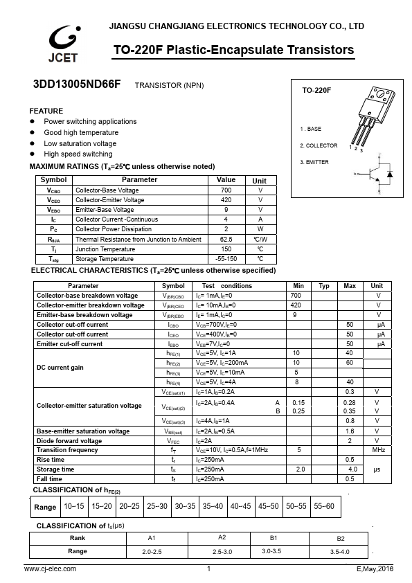 3DD13005ND66F