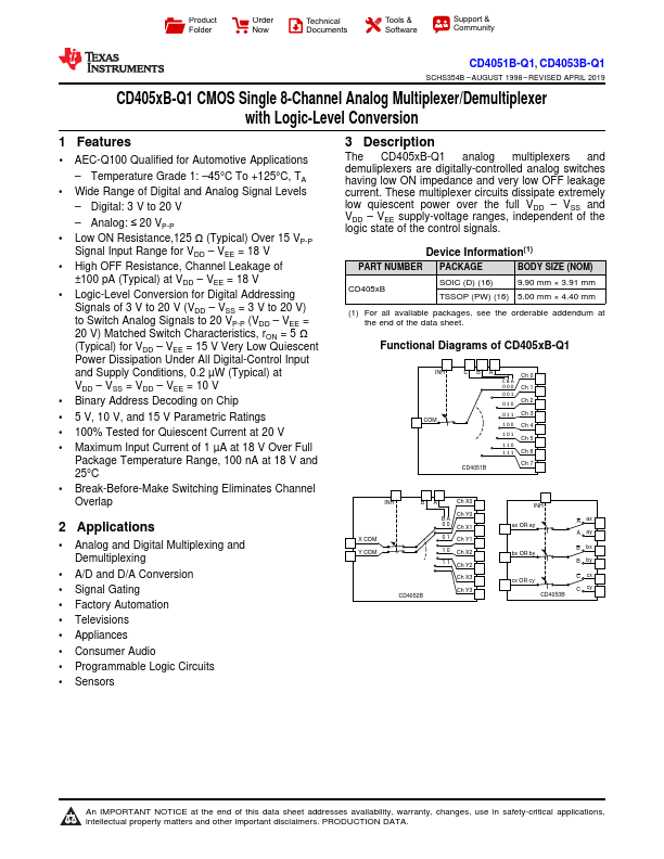 CD4051B-Q1