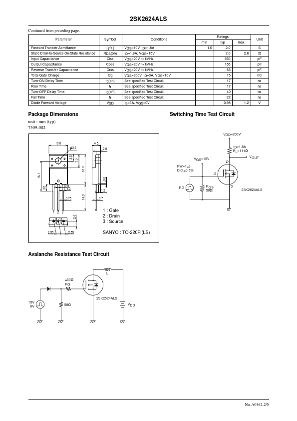 2SK2624ALS