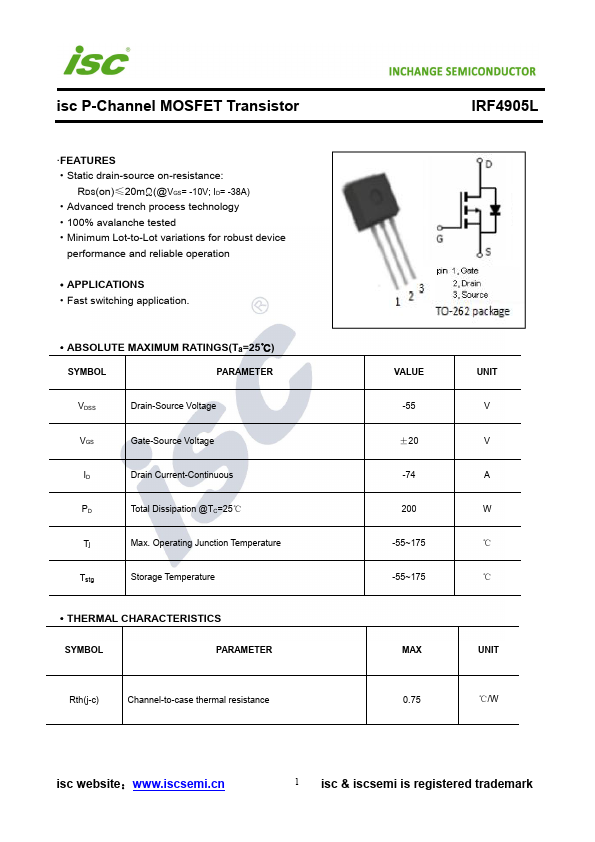 IRF4905L