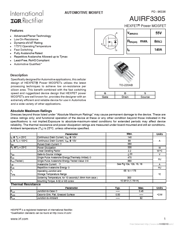 AUIRF3305