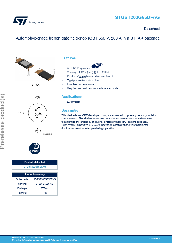 STGST200G65DFAG