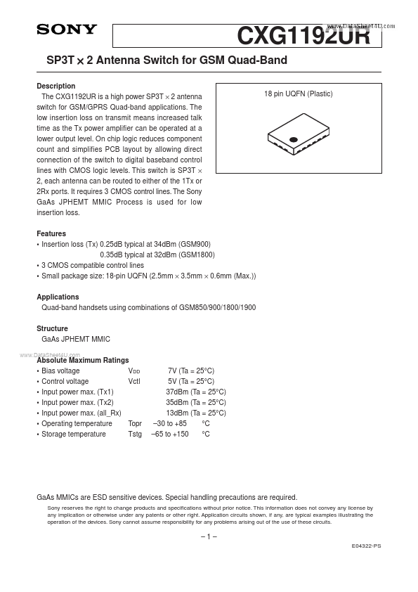 CXG1192UR