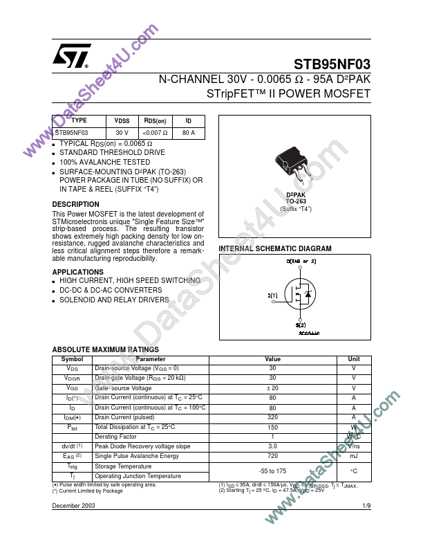 STB95NF03