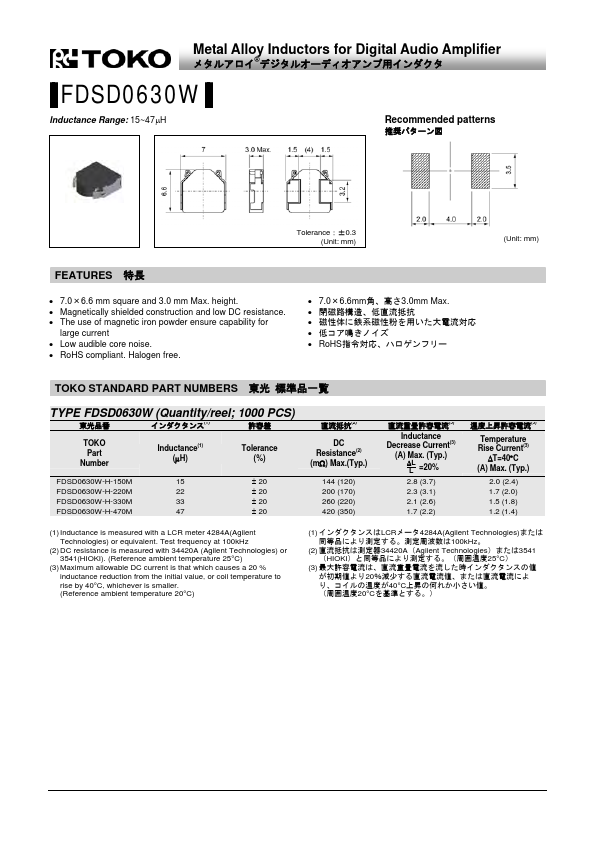 FDSD0630W