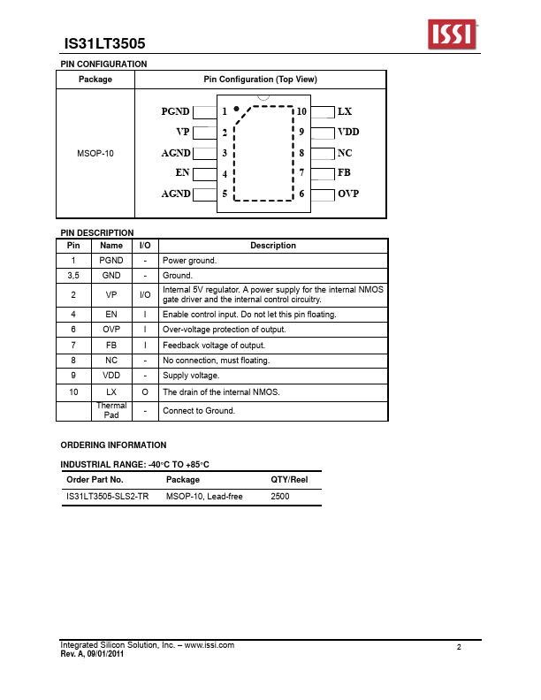 IS31LT3505