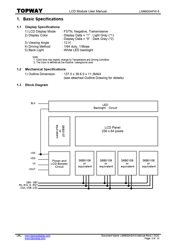 LM6800AGW-6