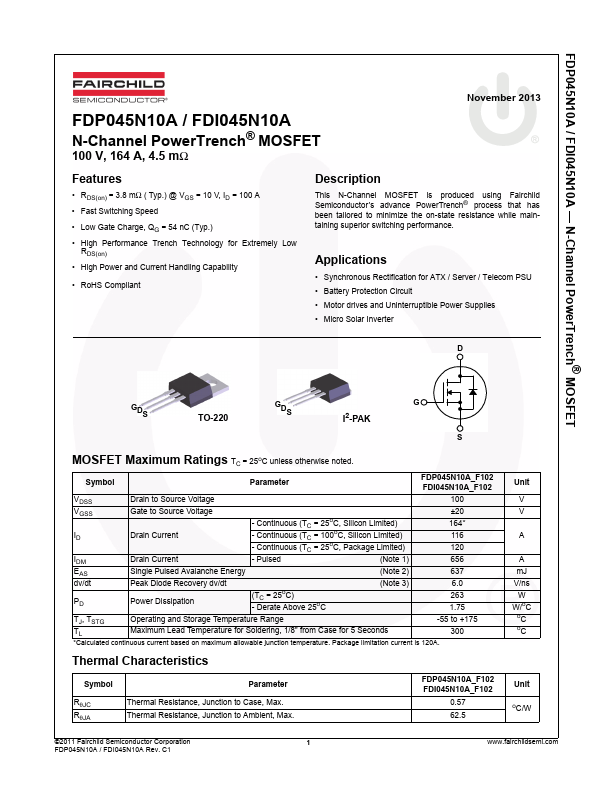 FDP045N10A