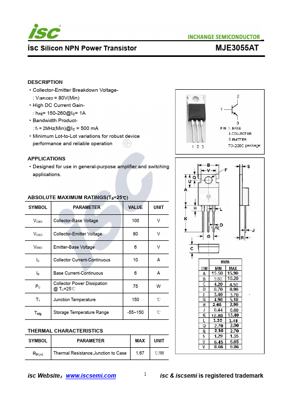 MJE3055AT