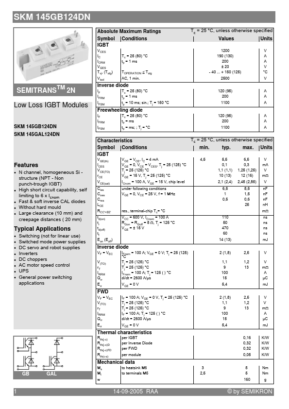 SKM145GAL124DN