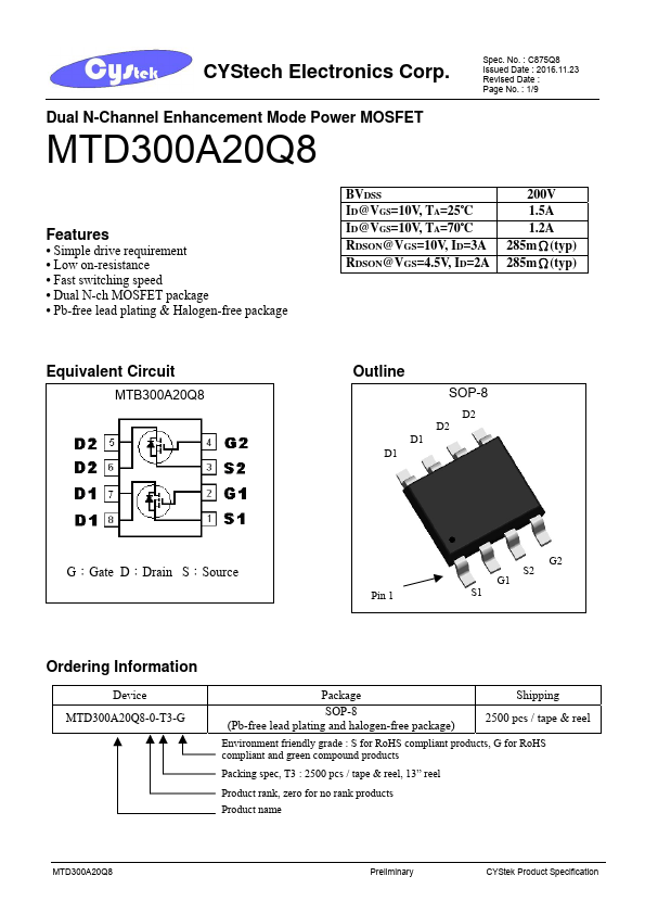 MTD300A20Q8