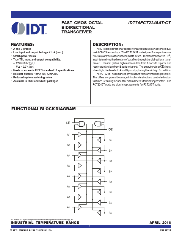 IDT74FCT245DT