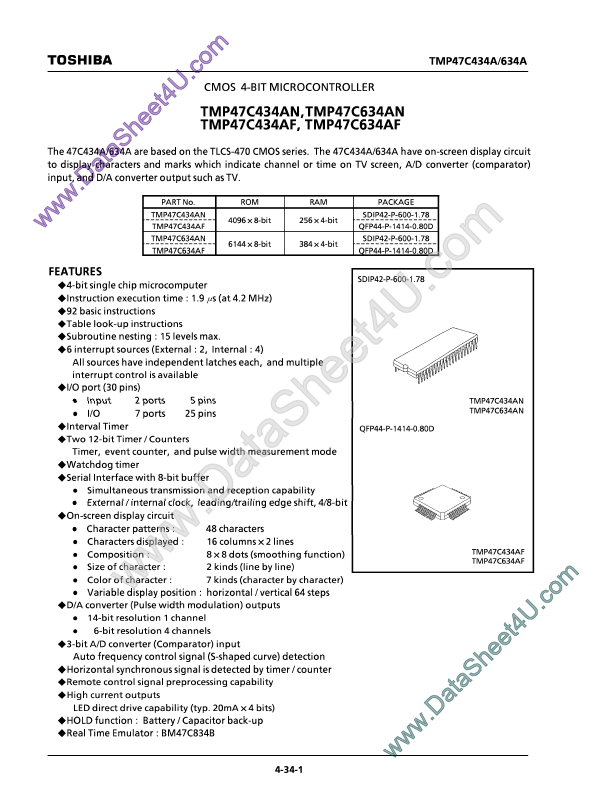 TMP47C634AF