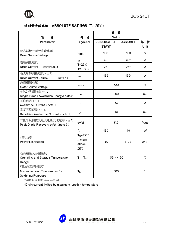 JCS540WT