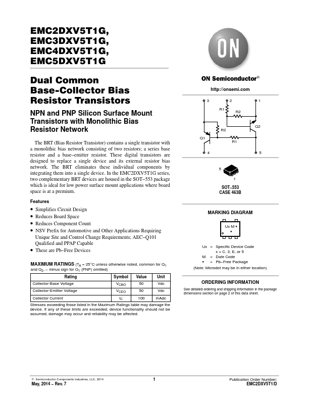 EMC5DXV5T1G