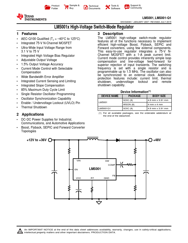 LM5001-Q1