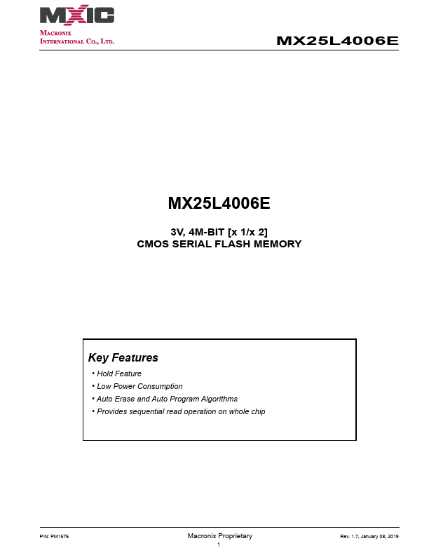 MX25L4006E