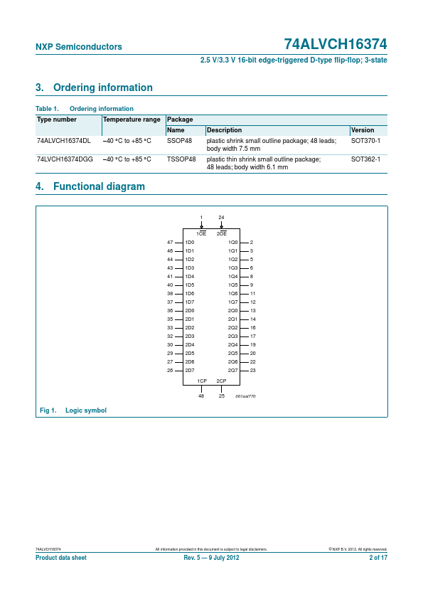 74ALVCH16374