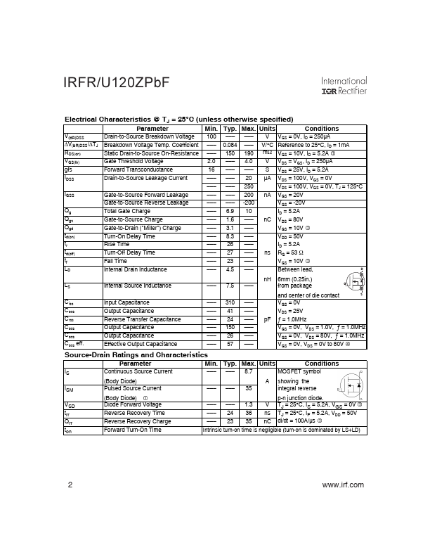 IRFR120ZPBF