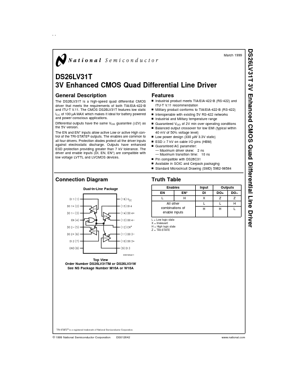 DS26LV31T