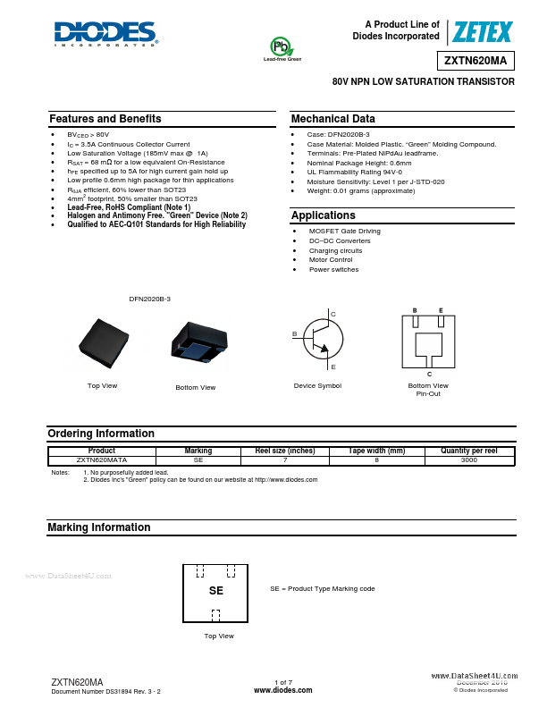 ZXTN620MA