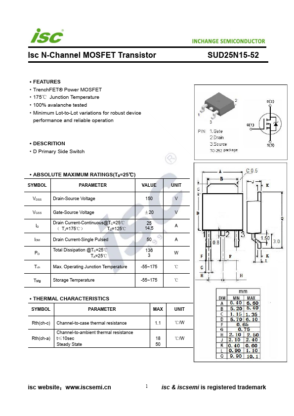 SUD25N15-52