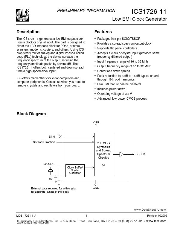 ICS1726-11