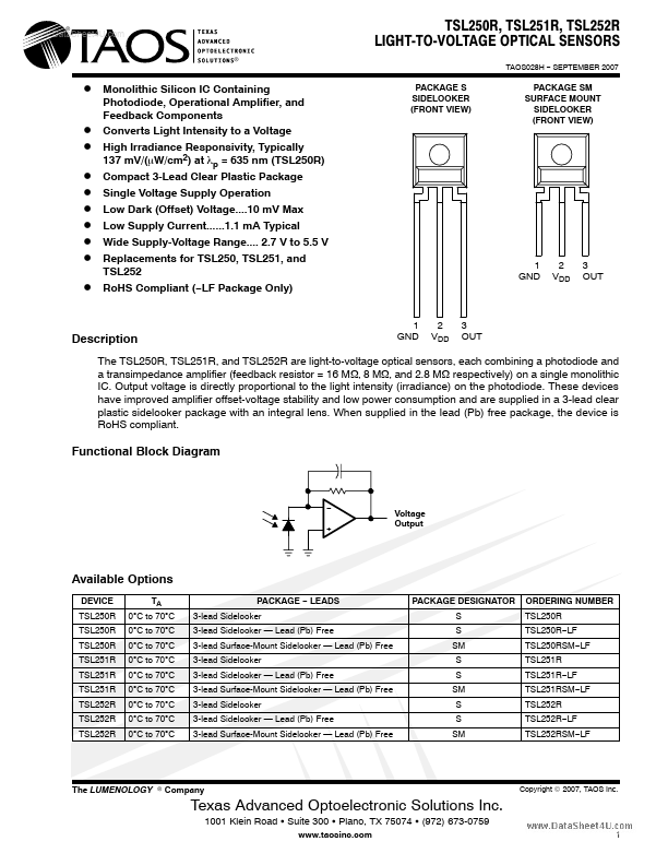 TSL252R