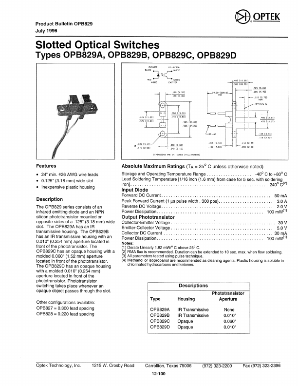 OPB829C