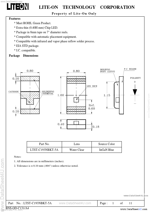 LTST-C193NBKT-5A