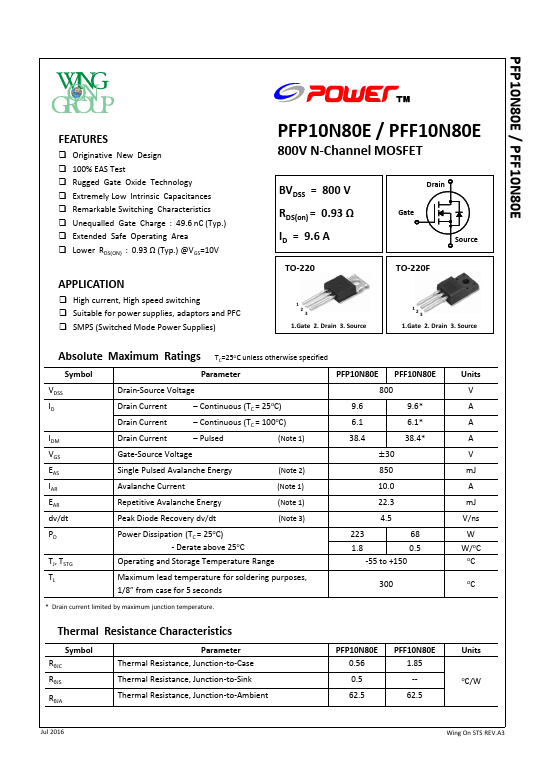 PFP10N80E