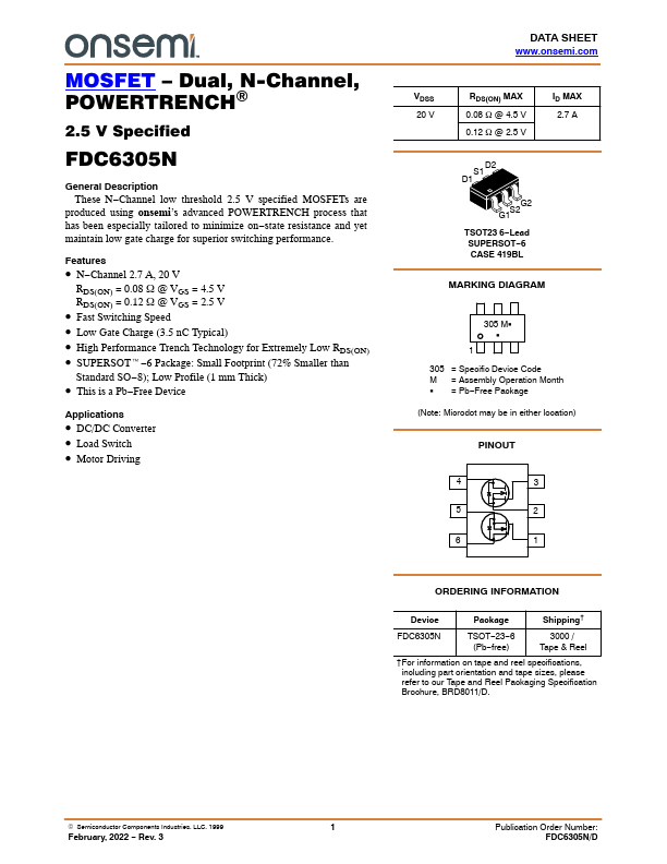 FDC6305N