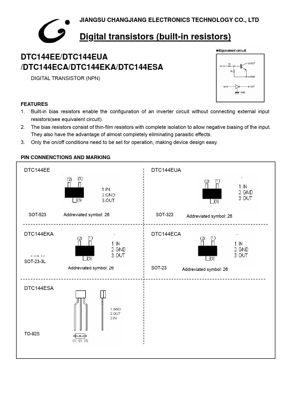 DTC144EUA