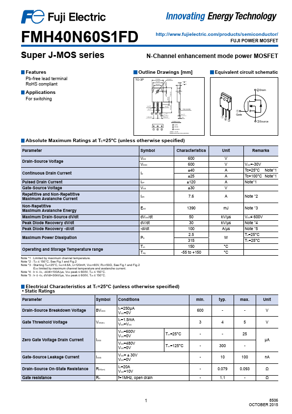 FMH40N60S1FD