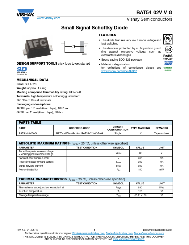 BAT54-02V-V-G