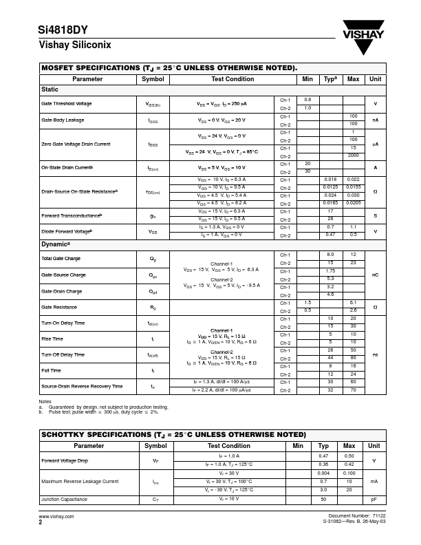 Si4818DY